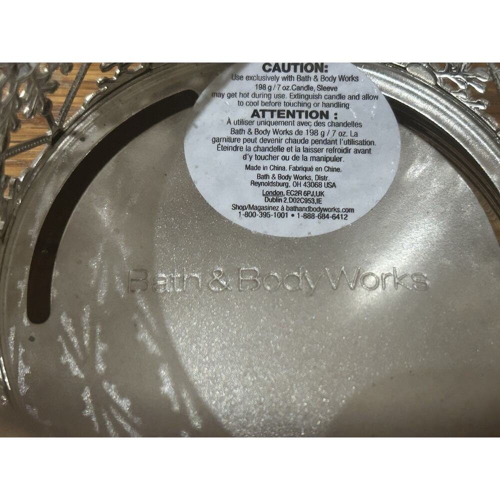 New Bath & Body Works Geo Snowflake Single Wick Candle Holder - Picture 7 of 7